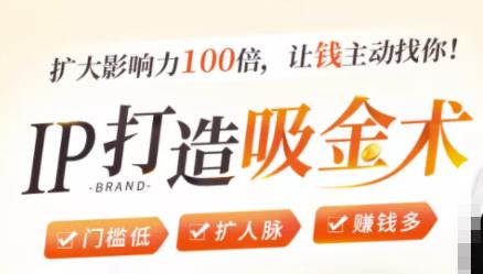 IP打造吸金术：0基础0资源，也能扩大影响力100倍，让钱主动找你！-乌龙学社