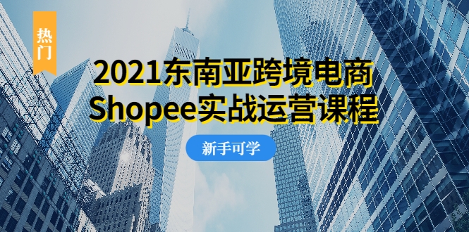 2021东南亚跨境电商Shopee实战运营课程，0基础、0经验、0投资的副业项目-乌龙学社