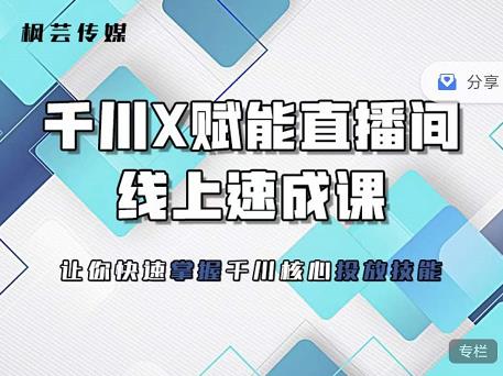 枫芸传媒-线上千川提升课，提升千川认知，提升千川投放效果-乌龙学社