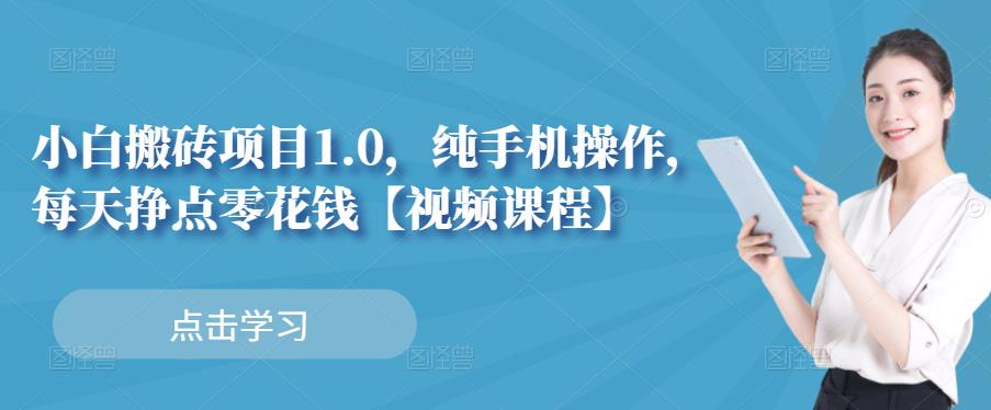 小白搬砖项目1.0，纯手机操作，每天兼职挣点零花钱-乌龙学社