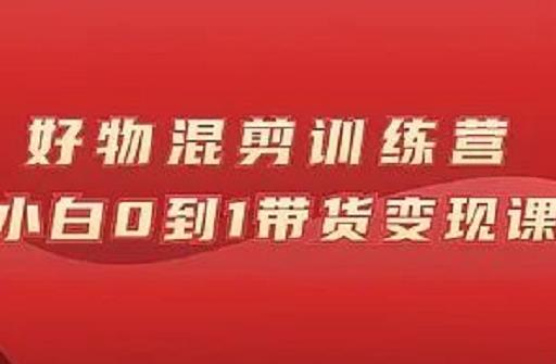 万三好物混剪训练营：小白0到1带货变现课-乌龙学社