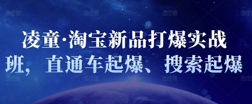 凌童·淘宝新品打爆实战班，直通车起爆、搜索起爆-乌龙学社