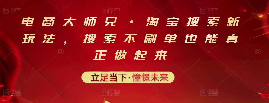 电商大师兄·淘宝搜索新玩法，搜索不刷单也能真正做起来-乌龙学社