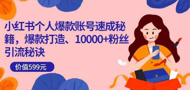 小红书个人爆款账号速成秘籍，爆款打造、10000+粉丝引流秘诀-乌龙学社