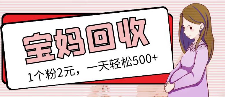 最新小红书母婴号宝妈粉回收项目，1个粉2元，一天轻松500+案例分享【粉丝包回收】-乌龙学社