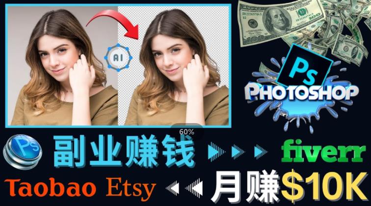 掌握PS修图技能，月赚5000美元以上–利用Adobe Photoshop赚钱的3种途径-乌龙学社