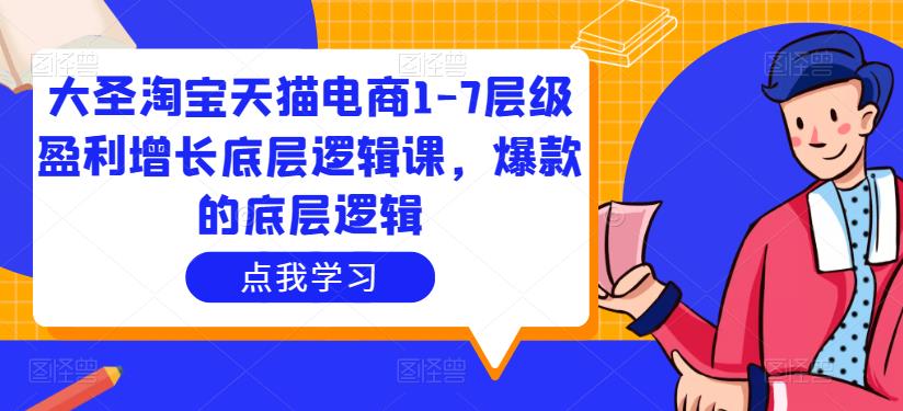 大圣淘宝天猫电商1-7层级盈利增长底层逻辑课，爆款的底层逻辑-乌龙学社