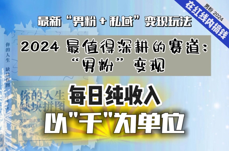 【私域流量最值钱】把“男粉”流量打到手，你便有无数种方法可以轻松变现，每日纯收入以“千”为单位-乌龙学社