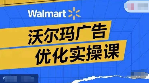 沃尔玛广告优化实操课，广告报告实操讲解，广告如何提高转化和ROAS等-乌龙学社