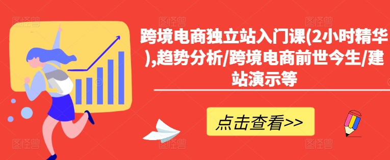 跨境电商独立站入门课(2小时精华),趋势分析/跨境电商前世今生/建站演示等-乌龙学社