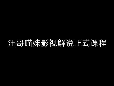 汪哥影视解说正式课程：剪映/PR教学/视解说剪辑5大黄金法则/全流程剪辑7把利器等等-乌龙学社