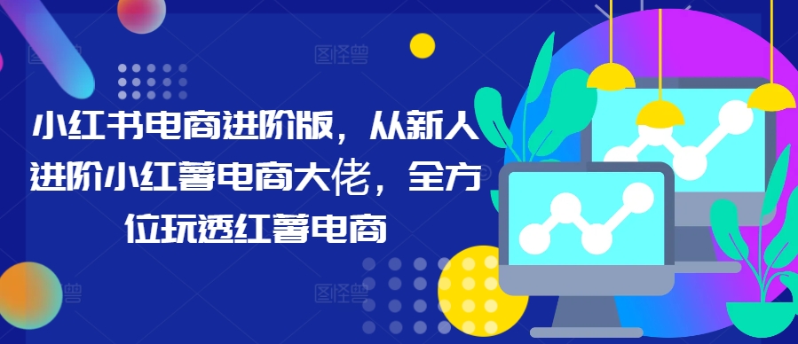 小红书电商进阶版，从新人进阶小红薯电商大佬，全方位玩透红薯电商-乌龙学社