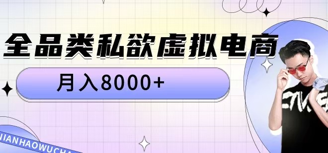 全品类私欲虚拟电商，月入8000+【揭秘】-乌龙学社