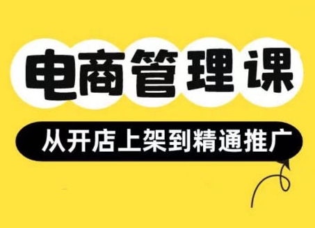 小红书&闲鱼开店从开店上架到精通推广，电商管理课-乌龙学社