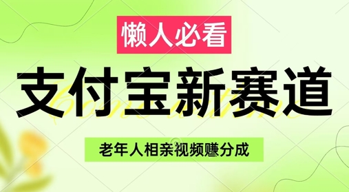 支付宝新赛道，利用老年人相亲视频，挣分成收益，轻松月入过W，操作简单-乌龙学社