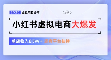 小红书虚拟电商项目，平台大力免费流量扶持，低门槛1拖3玩法-乌龙学社