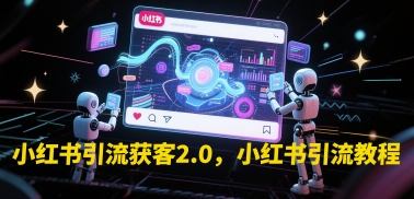 小红书引流获客2.0，小红书引流教程-乌龙学社