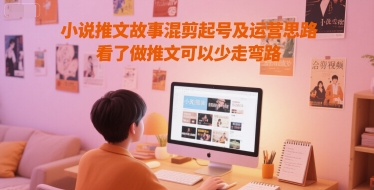 小说推文故事混剪起号及运营思路，看了做推文可以少走弯路-乌龙学社