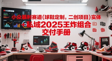 小众暴利赛道(球鞋定制，二创项目)实体+私域2025王炸组合  交付手册-乌龙学社