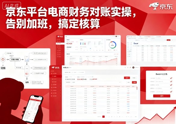 京东平台电商财务对账实操，告别加班，搞定核算-乌龙学社