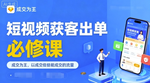 短视频获客出单必修课，成交为王，以成交为导向，直接做能成交的流量-乌龙学社