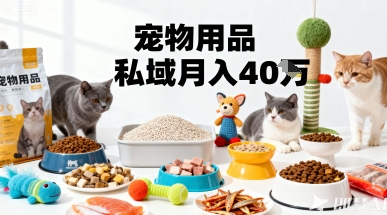 月变现40个！宠物用品私域运营的精准掘金之道玩法-乌龙学社