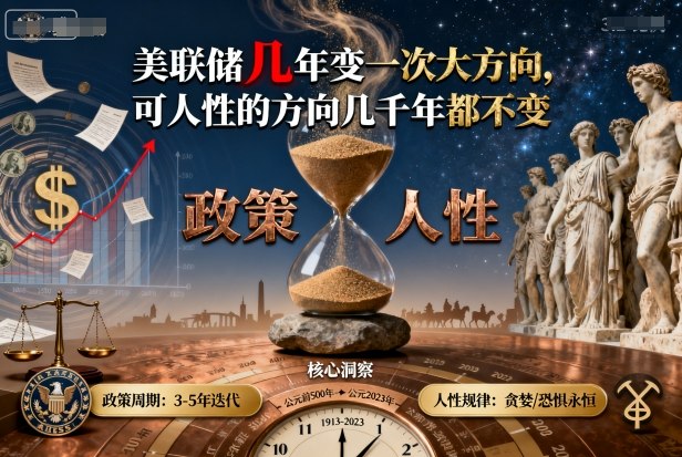 付费文章：美联储几年变一次大方向，可人性的方向几千年都不变-乌龙学社