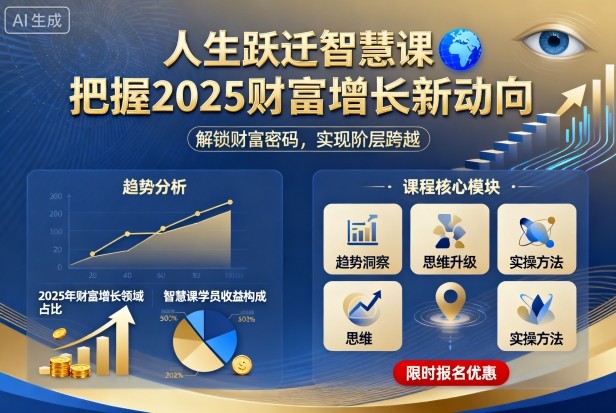 人生跃迁智慧课，把据2025财富增长新动向-乌龙学社