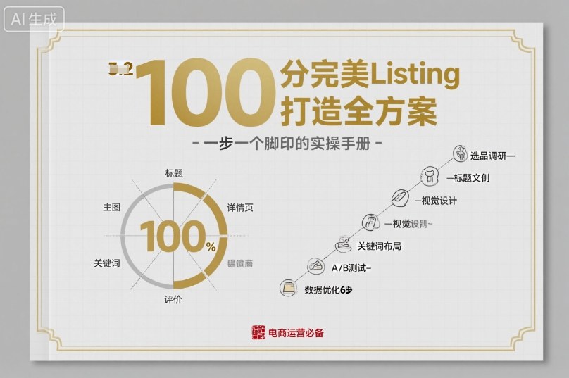 100分完美Listing打造全方案，想要完美listing必须是需要一步一个脚印的-乌龙学社