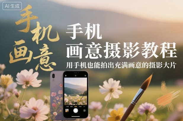 手机画意摄影教程，用手机也能拍出充满画意的摄影大片-乌龙学社