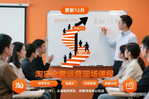 淘宝全套运营现场课程（更新12月），从基础到高阶，拆解淘宝核心玩法-乌龙学社