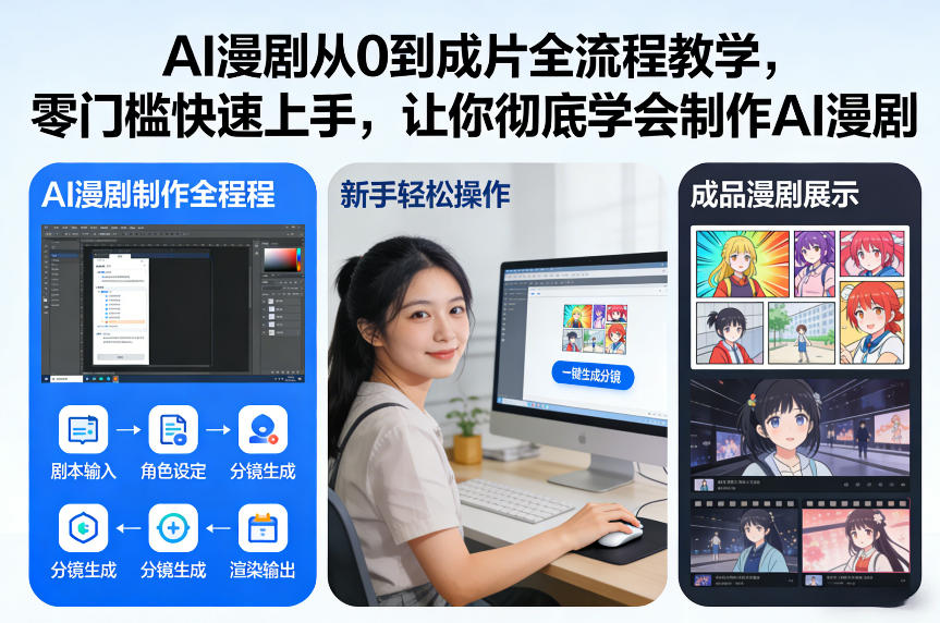 AI漫剧从0到成片全流程教学，零门槛快速上手，让你彻底学会制作AI漫剧【保姆级教程】-乌龙学社