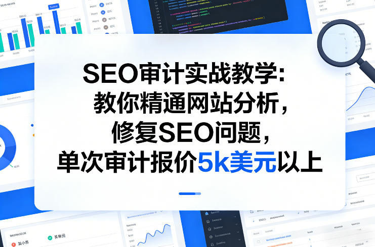 SEO审计实战教学：教你精通网站分析，修复SEO问题，单次审计报价5k美元以上-乌龙学社