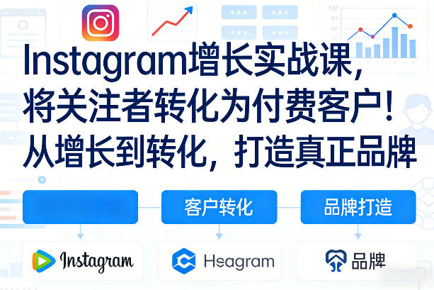 Instagram增长实战课，将关注者转化为付费客户！从增长到转化，打造真正品牌（双语字幕）-乌龙学社