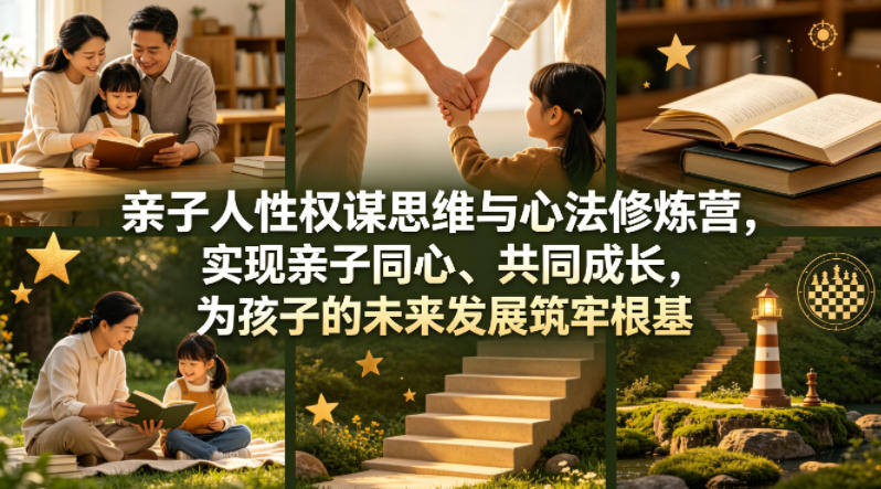 亲子人性权谋思维与心法修炼营，实现亲子同心、共同成长，为孩子的未来发展筑牢根基【音频】-乌龙学社