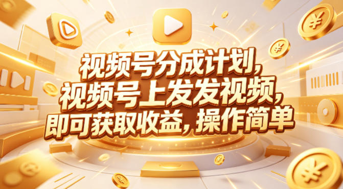 视频号分成计划，599元众筹的Red团队课程，视频号上发发视频，即可获取收益，操作简单-乌龙学社