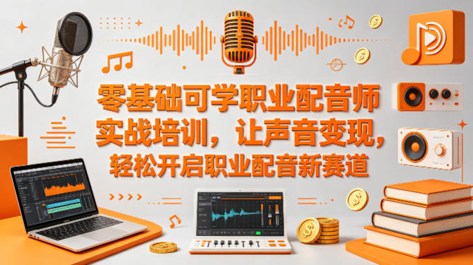 零基础可学职业配音师实战培训，让声音变现，轻松开启职业配音新赛道-乌龙学社