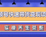 柚子视频号带货实操变现项目，零基础操作养身茶月入10000+-乌龙学社
