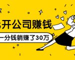 0元开公司赚钱，不花一分钱几天躺赚了30多万，详细操作流程！-乌龙学社