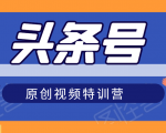 头条号原创视频特训营：一对一带你玩转短视频，新号10天日收益破252元-乌龙学社