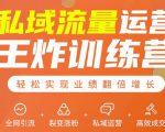 私域流量运营王炸训练营：全网引流+裂变涨粉+私域运营+高效成交-乌龙学社