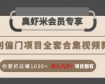 暴利偏门项目全套合集视频教程:你要的日赚1000+月入几万+项目都有-乌龙学社