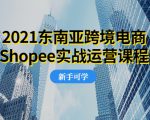 2021东南亚跨境电商Shopee实战运营课程，0基础、0经验、0投资的副业项目-乌龙学社