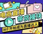 大鹏·电商直播带货课，系统学习直播带货各环节技巧和套路-乌龙学社