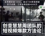 创壹慧慧周短视频爆款方法论，让你快速入门、少走弯路、节省试错成本-乌龙学社