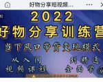 萌飞好物·2022抖音好物分享训练营，当下风口带货变现模式，从入门到精通-乌龙学社