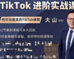大山老师TikTok进阶实战课：账号详解，流量运营，实战变现，助力你成功出海-乌龙学社