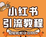 小红书运营引流全系列课程，每天引流100精准粉-乌龙学社