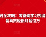 抖音电商赚钱全攻略：零基础学习抖音种草，靠抖音卖货轻松月薪过万-乌龙学社