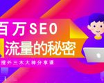 SEO实操培训：玩转百万SEO流量，助力站长快速提升流量（搜外三木大神分享课）-乌龙学社